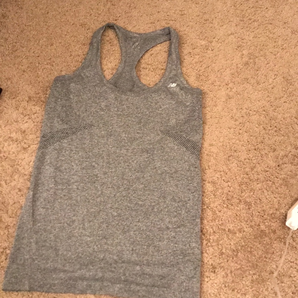 Gray workout tank